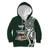 Personalised Tonga Takuilau College Kid Hoodie Est 1975 Tongan Ngatu Pattern - Polynesian Pride