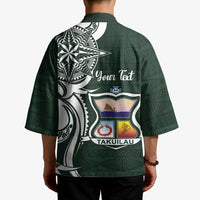 Personalised Tonga Takuilau College Kimono Est 1975 Tongan Ngatu Pattern - Polynesian Pride