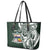 Personalised Tonga Takuilau College Leather Tote Bag Est 1975 Tongan Ngatu Pattern - Polynesian Pride