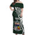 Personalised Tonga Takuilau College Off Shoulder Maxi Dress Est 1975 Tongan Ngatu Pattern - Polynesian Pride