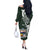 Personalised Tonga Takuilau College Off The Shoulder Long Sleeve Dress Est 1975 Tongan Ngatu Pattern - Polynesian Pride