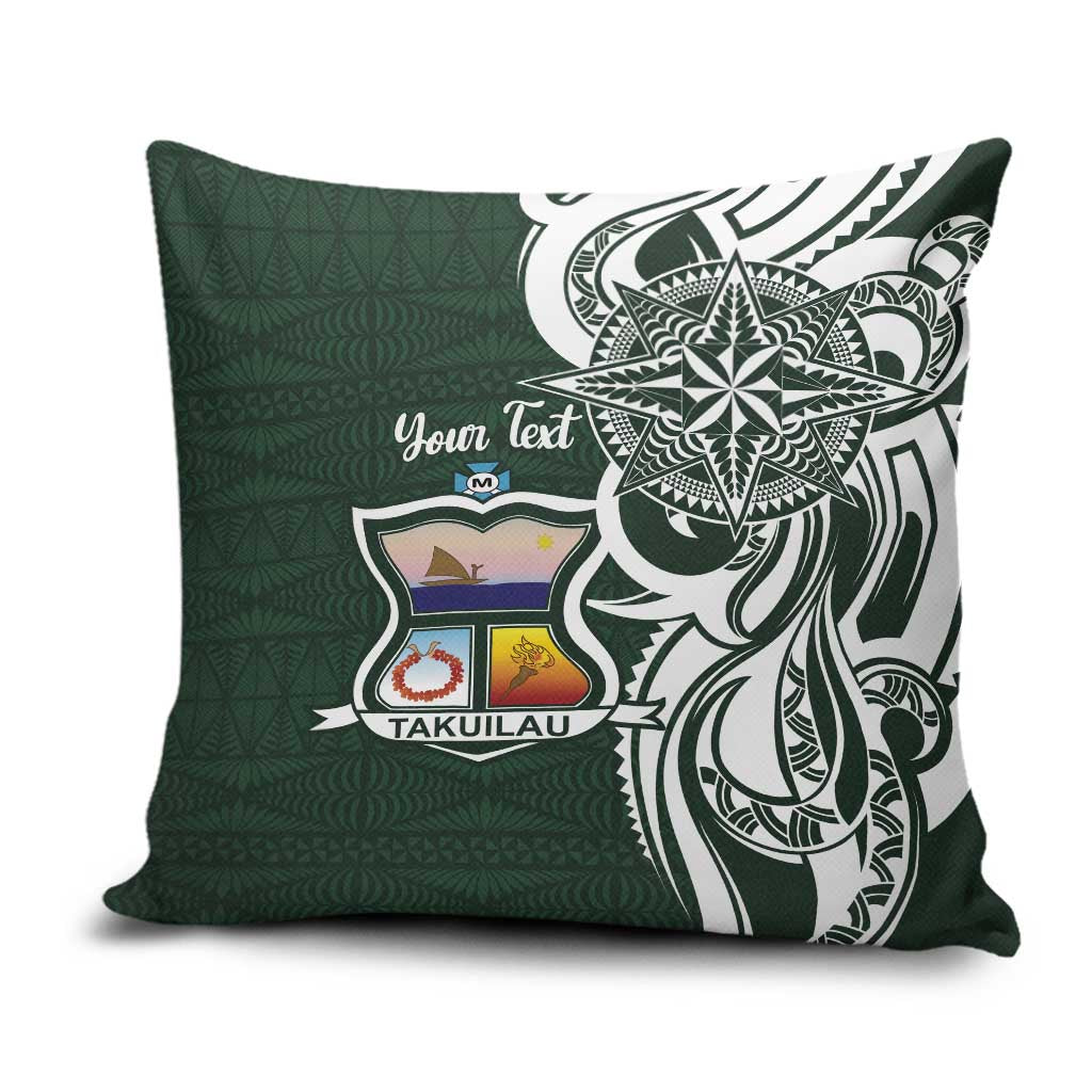 Personalised Tonga Takuilau College Pillow Cover Est 1975 Tongan Ngatu Pattern - Polynesian Pride
