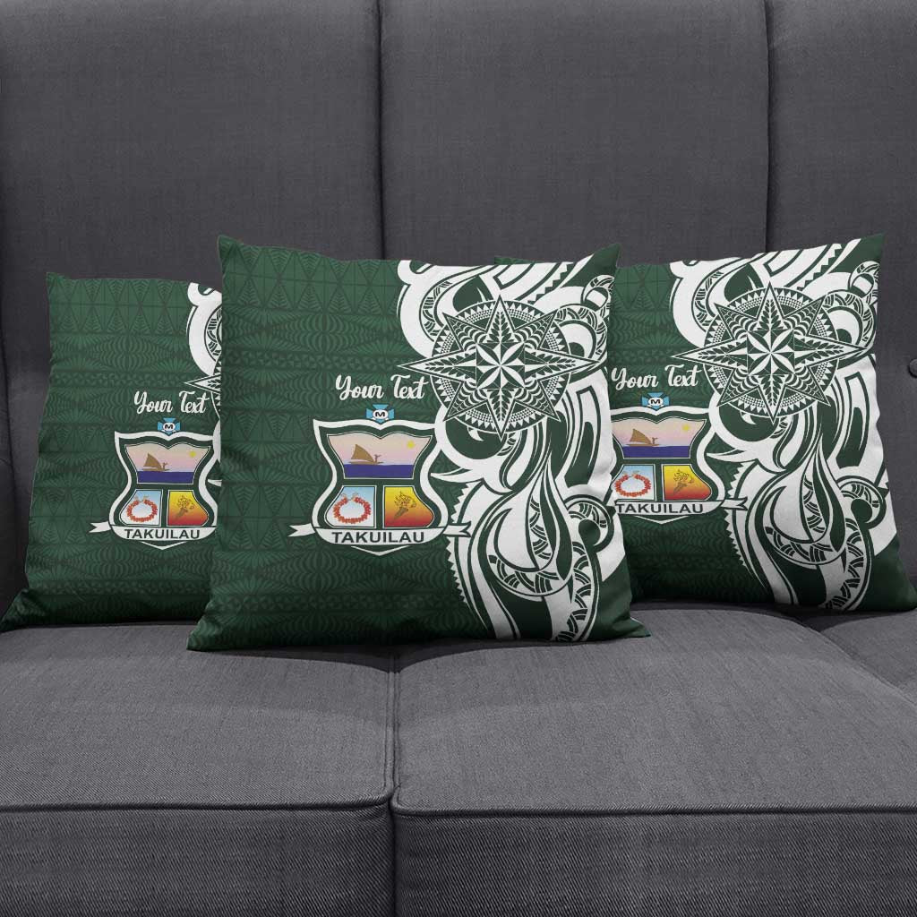 Personalised Tonga Takuilau College Pillow Cover Est 1975 Tongan Ngatu Pattern - Polynesian Pride