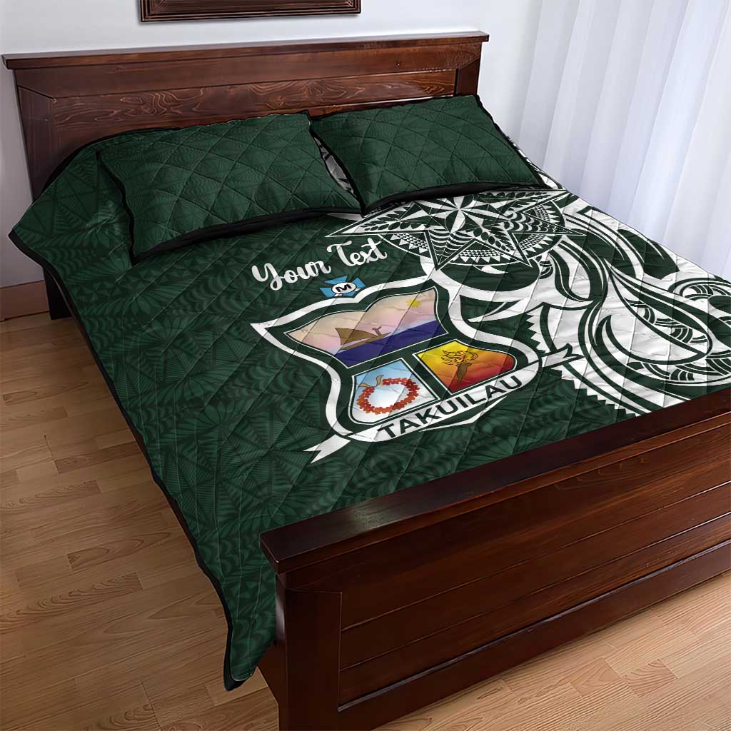 Personalised Tonga Takuilau College Quilt Bed Set Est 1975 Tongan Ngatu Pattern - Polynesian Pride