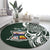 Personalised Tonga Takuilau College Round Carpet Est 1975 Tongan Ngatu Pattern - Polynesian Pride