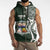 Personalised Tonga Takuilau College Sleeveless Zip Hoodie Est 1975 Tongan Ngatu Pattern - Polynesian Pride
