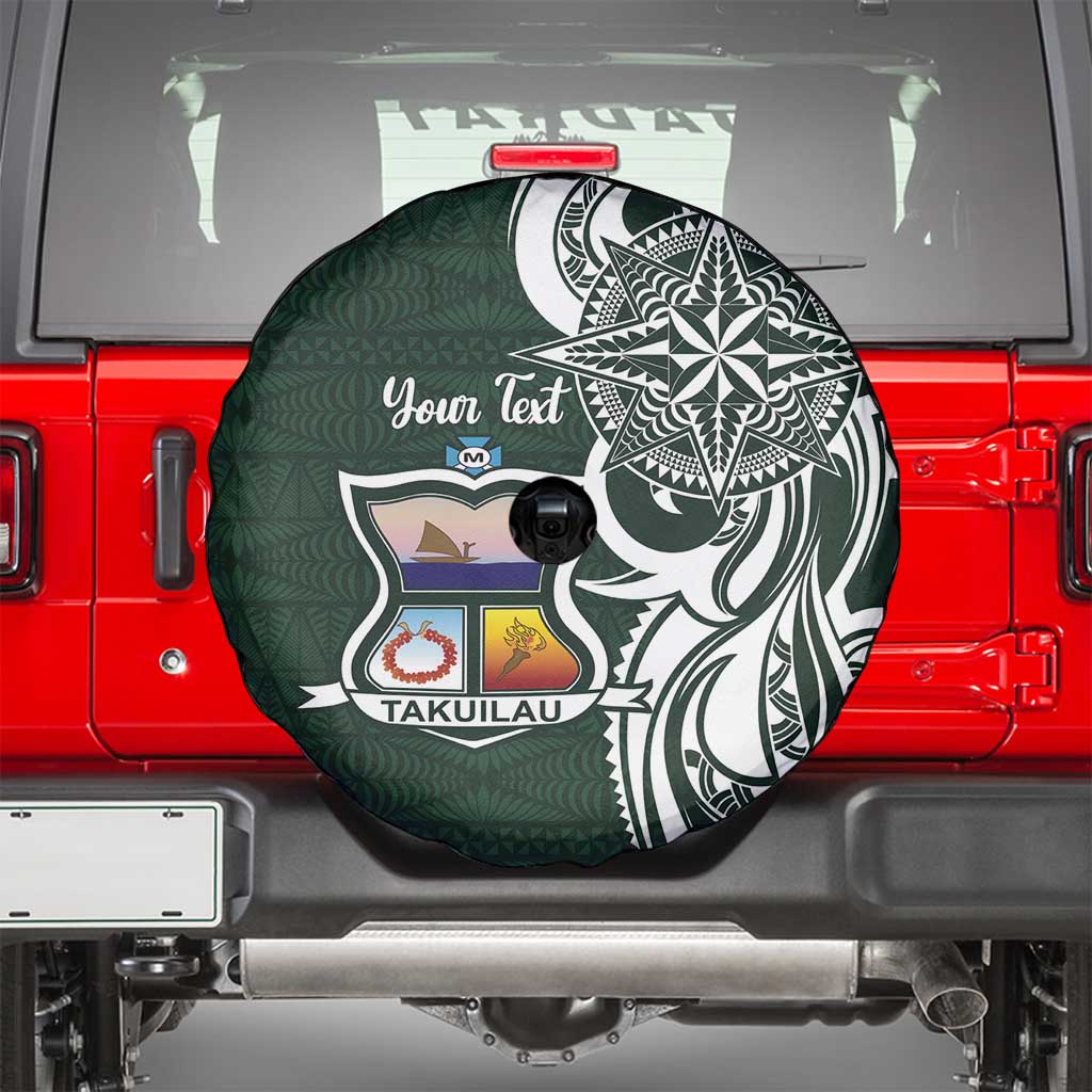 Personalised Tonga Takuilau College Spare Tire Cover Est 1975 Tongan Ngatu Pattern - Polynesian Pride