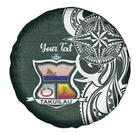 Personalised Tonga Takuilau College Spare Tire Cover Est 1975 Tongan Ngatu Pattern - Polynesian Pride