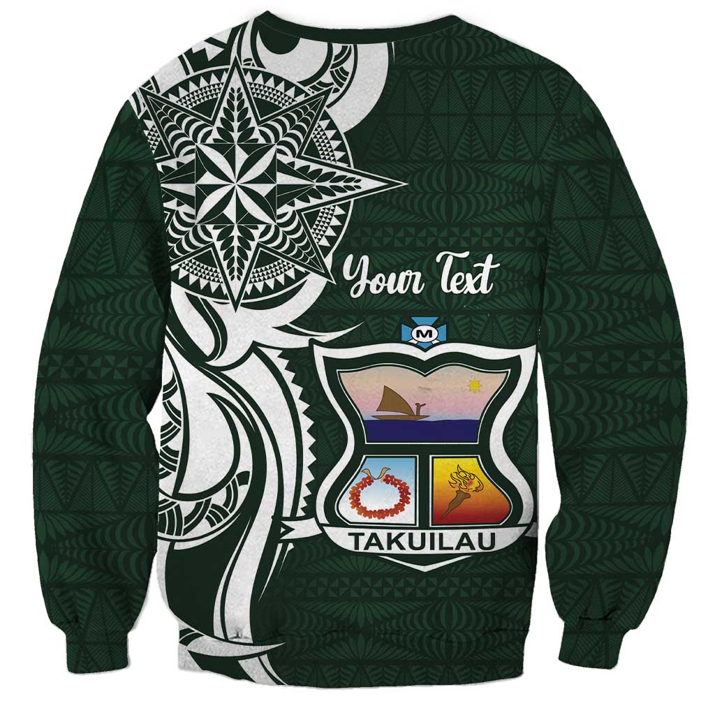 Personalised Tonga Takuilau College Sweatshirt Est 1975 Tongan Ngatu Pattern - Polynesian Pride