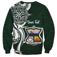 Personalised Tonga Takuilau College Sweatshirt Est 1975 Tongan Ngatu Pattern - Polynesian Pride