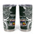 Personalised Tonga Takuilau College Tumbler Cup Est 1975 Tongan Ngatu Pattern - Polynesian Pride