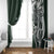 Personalised Tonga Takuilau College Window Curtain Est 1975 Tongan Ngatu Pattern - Polynesian Pride