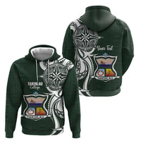 Personalised Tonga Takuilau College Zip Hoodie Est 1975 Tongan Ngatu Pattern - Polynesian Pride