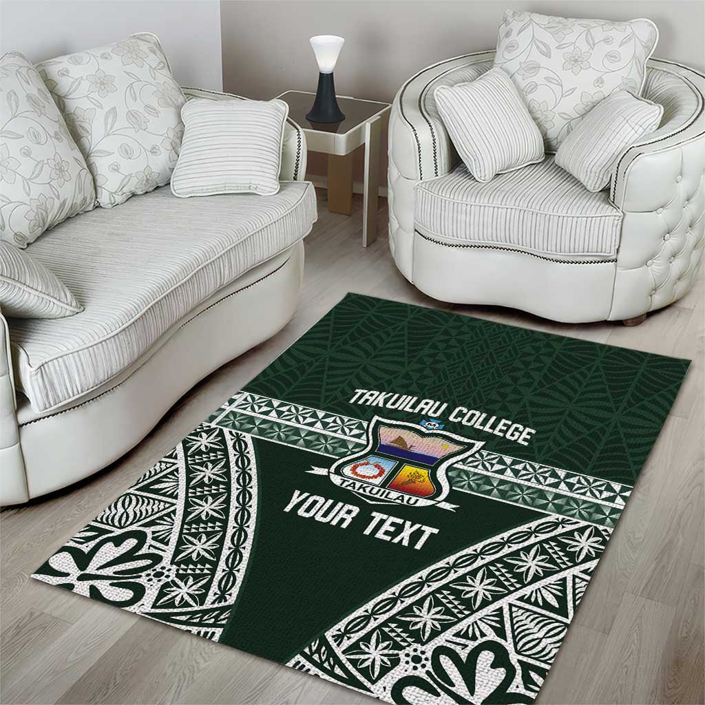 Personalised Tonga Takuilau College Area Rug 50th Anniversary Ngatu Kupesi - Polynesian Pride