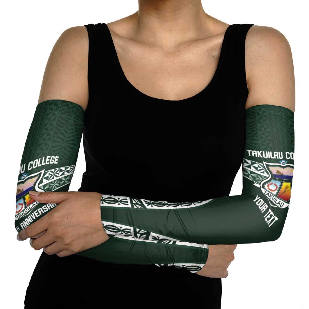 Personalised Tonga Takuilau College Arm Sleeves 50th Anniversary Ngatu Kupesi - Polynesian Pride
