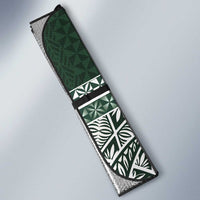 Personalised Tonga Takuilau College Auto Sun Shade 50th Anniversary Ngatu Kupesi - Polynesian Pride