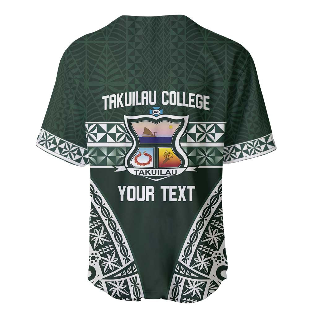 Personalised Tonga Takuilau College Baseball Jersey 50th Anniversary Ngatu Kupesi - Polynesian Pride
