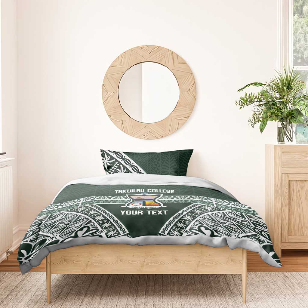 Personalised Tonga Takuilau College Bedding Set 50th Anniversary Ngatu Kupesi - Polynesian Pride