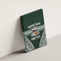 Personalised Tonga Takuilau College Canvas Wall Art 50th Anniversary Ngatu Kupesi - Polynesian Pride