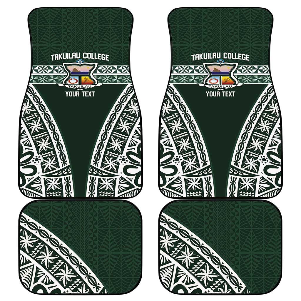 Personalised Tonga Takuilau College Car Mats 50th Anniversary Ngatu Kupesi - Polynesian Pride