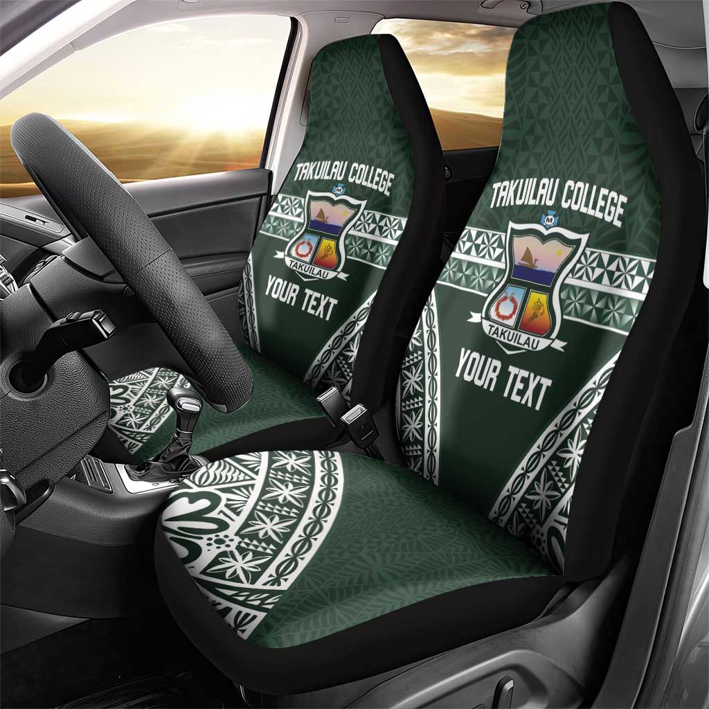Personalised Tonga Takuilau College Car Seat Cover 50th Anniversary Ngatu Kupesi - Polynesian Pride