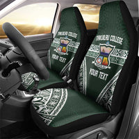 Personalised Tonga Takuilau College Car Seat Cover 50th Anniversary Ngatu Kupesi - Polynesian Pride