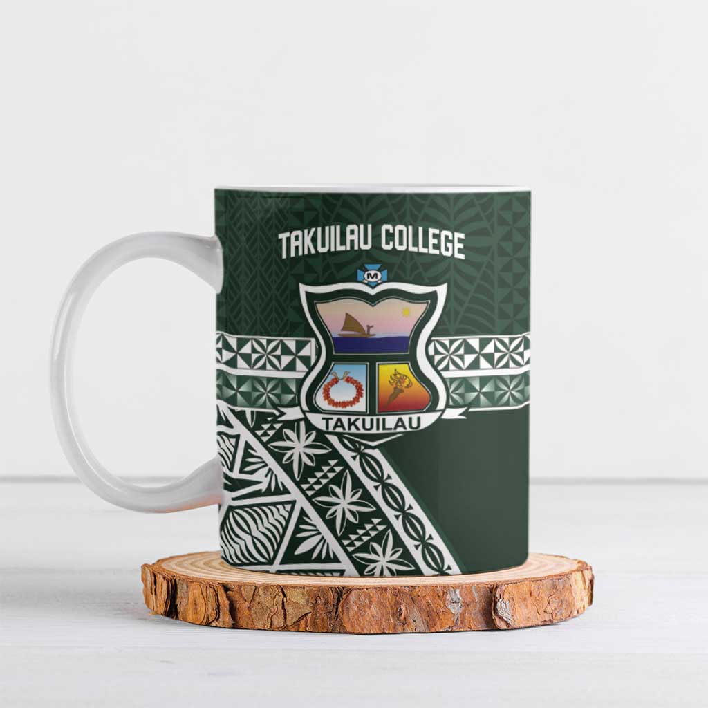 Personalised Tonga Takuilau College Ceramic Mug 50th Anniversary Ngatu Kupesi - Polynesian Pride