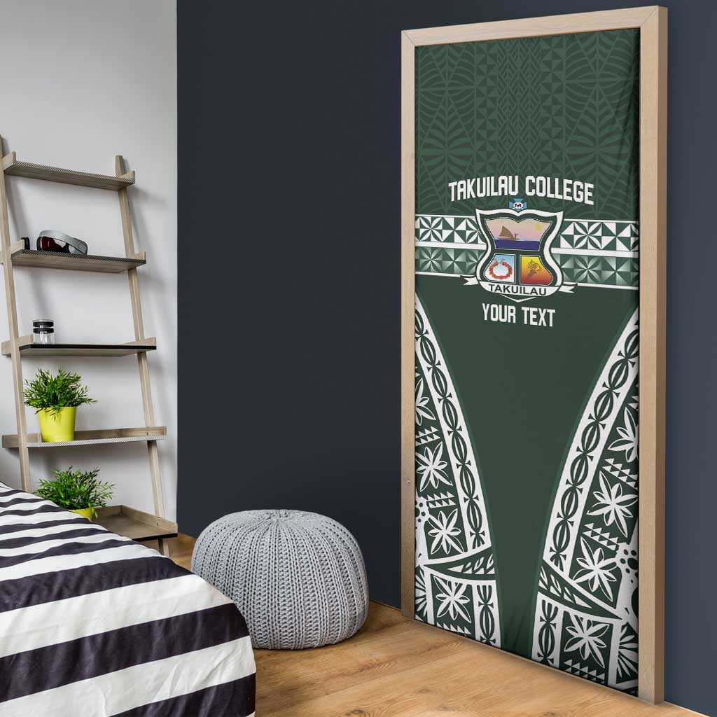 Personalised Tonga Takuilau College Door Cover 50th Anniversary Ngatu Kupesi - Polynesian Pride