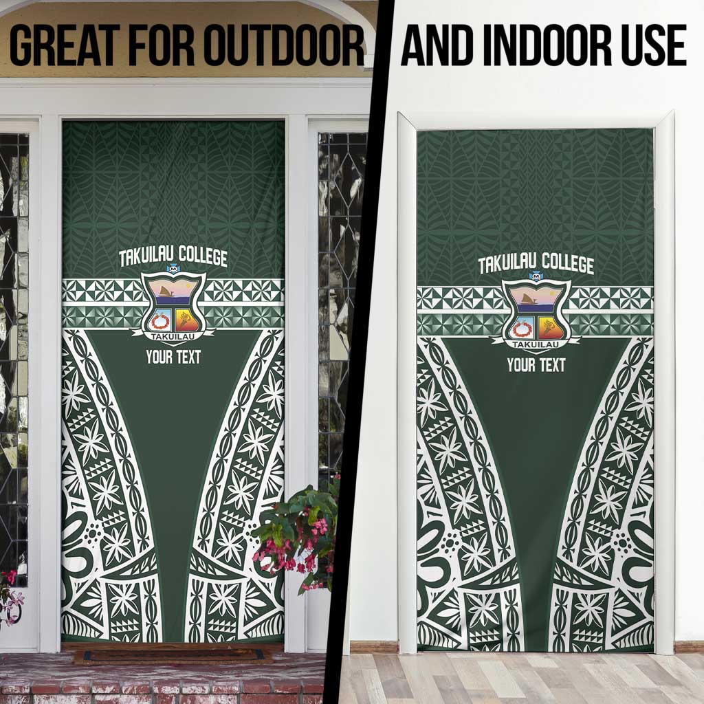 Personalised Tonga Takuilau College Door Cover 50th Anniversary Ngatu Kupesi - Polynesian Pride
