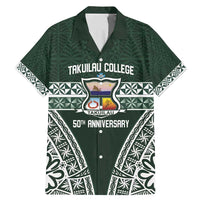 Personalised Tonga Takuilau College Family Matching Mermaid Dress and Hawaiian Shirt 50th Anniversary Ngatu Kupesi - Polynesian Pride
