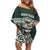 Personalised Tonga Takuilau College Family Matching Off Shoulder Short Dress and Hawaiian Shirt 50th Anniversary Ngatu Kupesi - Polynesian Pride