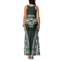 Personalised Tonga Takuilau College Family Matching Tank Maxi Dress and Hawaiian Shirt 50th Anniversary Ngatu Kupesi - Polynesian Pride