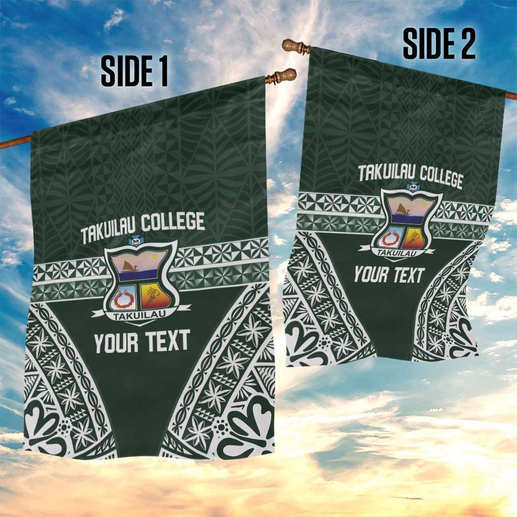 Personalised Tonga Takuilau College Garden Flag 50th Anniversary Ngatu Kupesi - Polynesian Pride