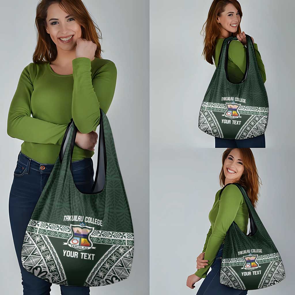 Personalised Tonga Takuilau College Grocery Bag 50th Anniversary Ngatu Kupesi - Polynesian Pride