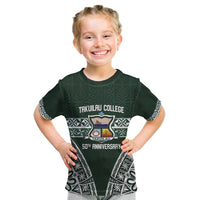 Personalised Tonga Takuilau College Kid T Shirt 50th Anniversary Ngatu Kupesi - Polynesian Pride