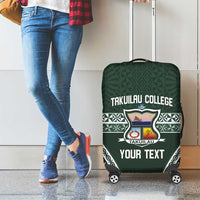 Personalised Tonga Takuilau College Luggage Cover 50th Anniversary Ngatu Kupesi - Polynesian Pride