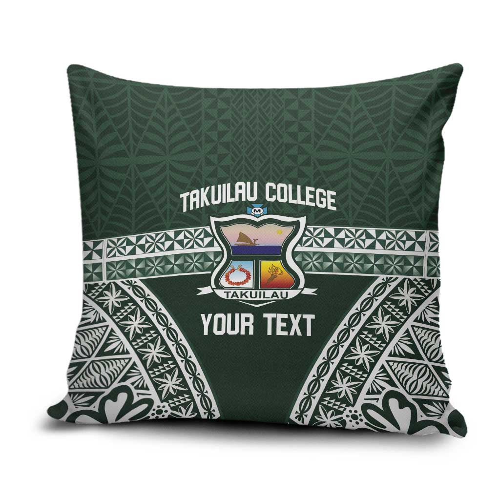 Personalised Tonga Takuilau College Pillow Cover 50th Anniversary Ngatu Kupesi - Polynesian Pride