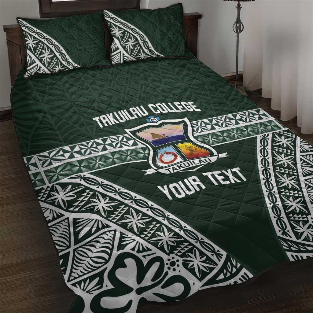 Personalised Tonga Takuilau College Quilt Bed Set 50th Anniversary Ngatu Kupesi - Polynesian Pride