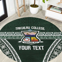 Personalised Tonga Takuilau College Round Carpet 50th Anniversary Ngatu Kupesi - Polynesian Pride