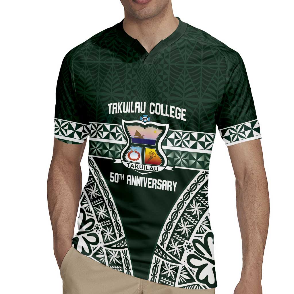 Personalised Tonga Takuilau College Rugby Jersey 50th Anniversary Ngatu Kupesi - Polynesian Pride