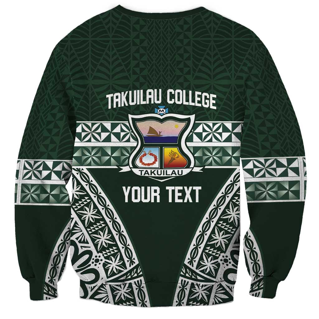 Personalised Tonga Takuilau College Sweatshirt 50th Anniversary Ngatu Kupesi - Polynesian Pride