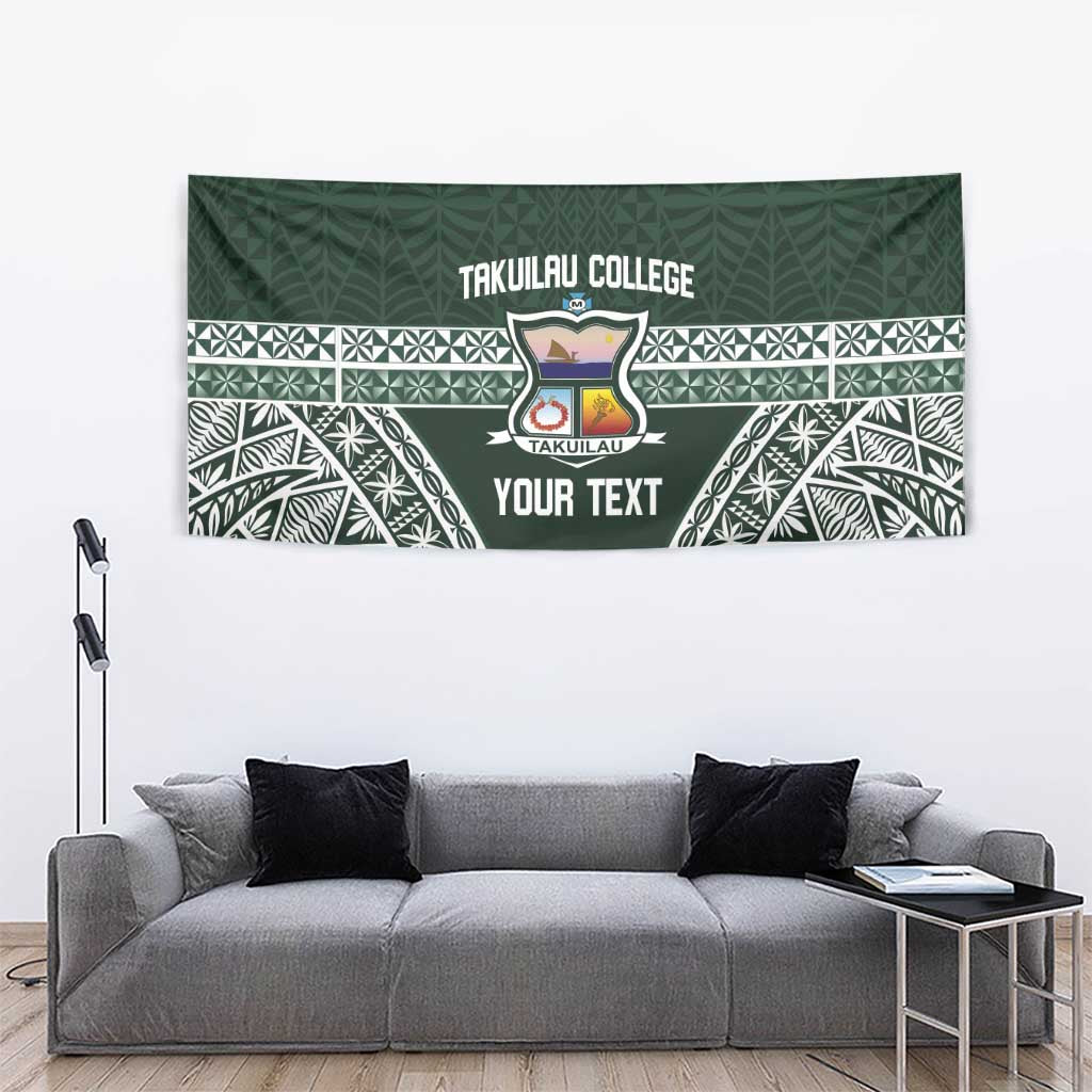 Personalised Tonga Takuilau College Tapestry 50th Anniversary Ngatu Kupesi - Polynesian Pride