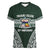 Personalised Tonga Takuilau College Women V-Neck T-Shirt 50th Anniversary Ngatu Kupesi - Polynesian Pride