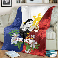 Philippines Rizal Day Blanket Filipino Sampaguita Grunge Style - Polynesian Pride