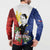 Philippines Rizal Day Button Sweatshirt Filipino Sampaguita Grunge Style - Polynesian Pride