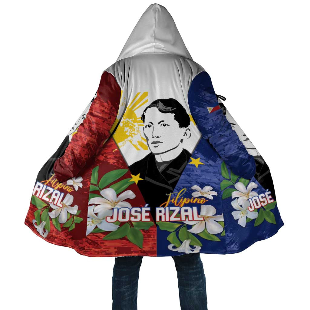 Philippines Rizal Day Cloak Filipino Sampaguita Grunge Style - Polynesian Pride