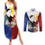 Philippines Rizal Day Couples Matching Summer Maxi Dress and Long Sleeve Button Shirt Filipino Sampaguita Grunge Style - Polynesian Pride