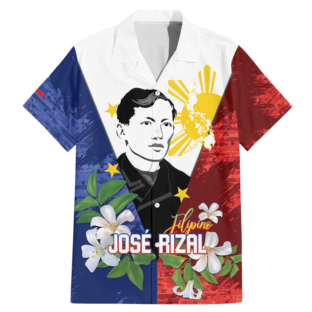 Philippines Rizal Day Family Matching Mermaid Dress and Hawaiian Shirt Filipino Sampaguita Grunge Style - Polynesian Pride