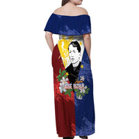 Philippines Rizal Day Family Matching Off Shoulder Maxi Dress and Hawaiian Shirt Filipino Sampaguita Grunge Style - Polynesian Pride