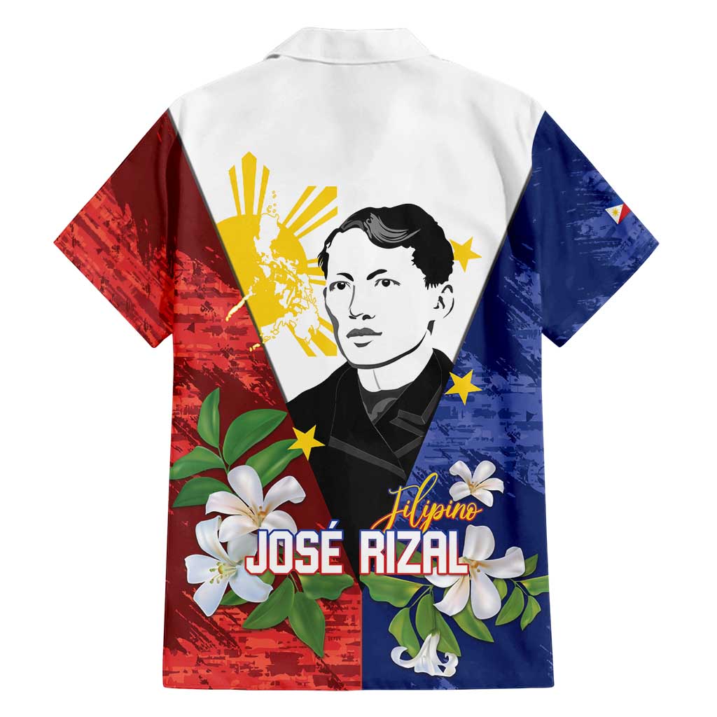 Philippines Rizal Day Family Matching Tank Maxi Dress and Hawaiian Shirt Filipino Sampaguita Grunge Style - Polynesian Pride
